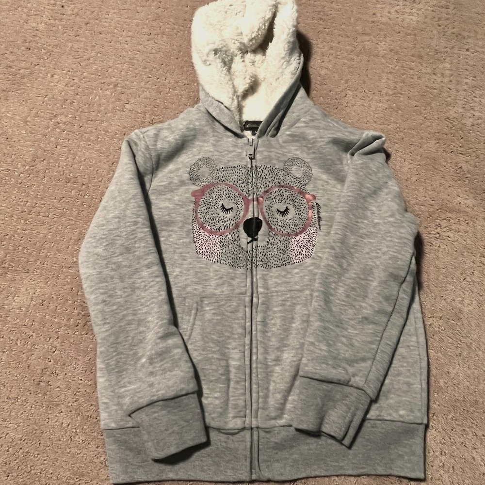 Cute bear hoodie size 14 kids